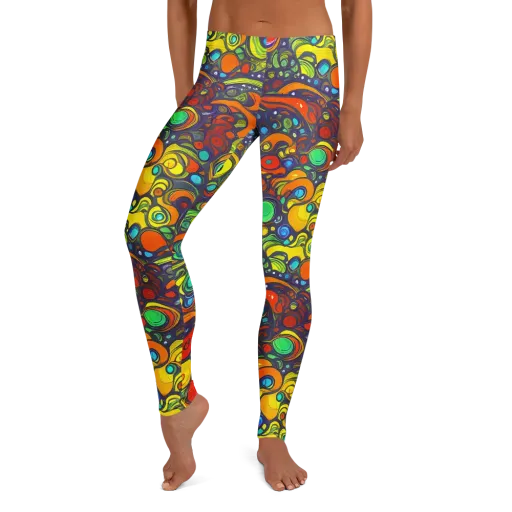 Orbiting Colors on a Leggings