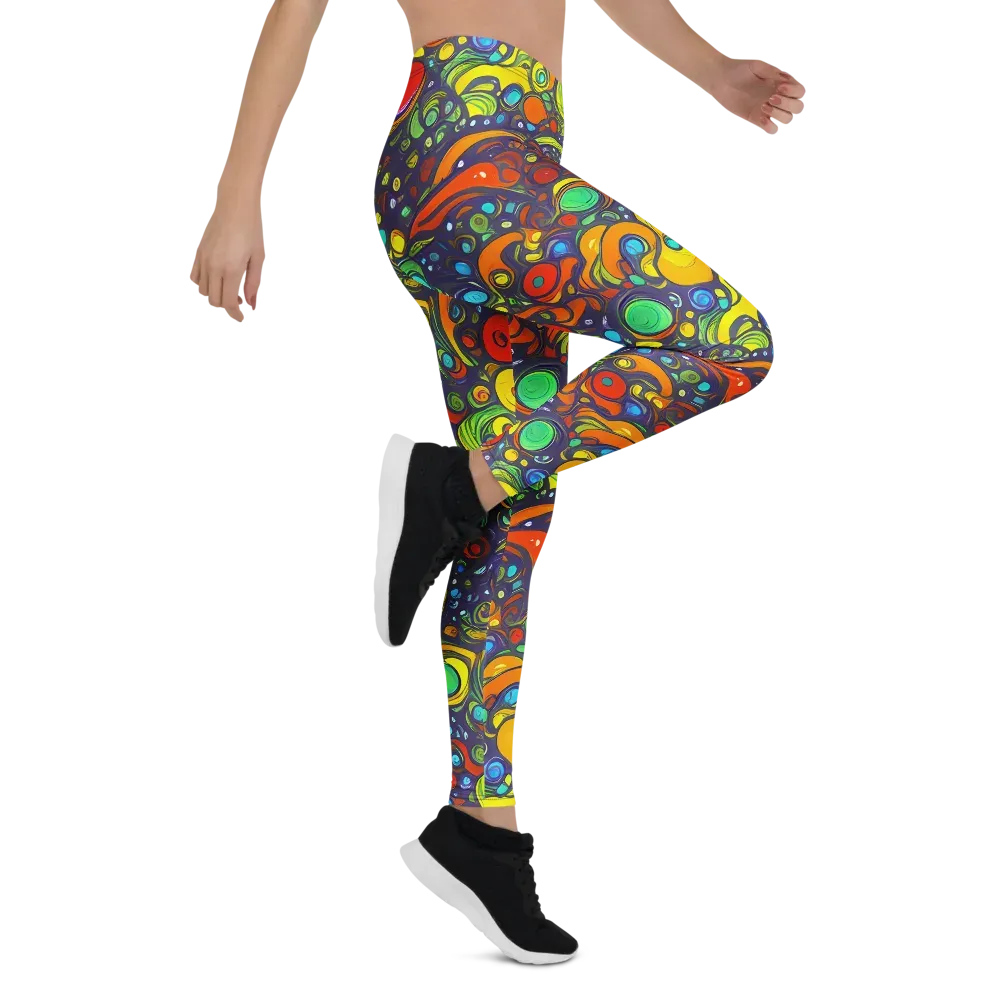 Orbiting Colors on Leggings — Right