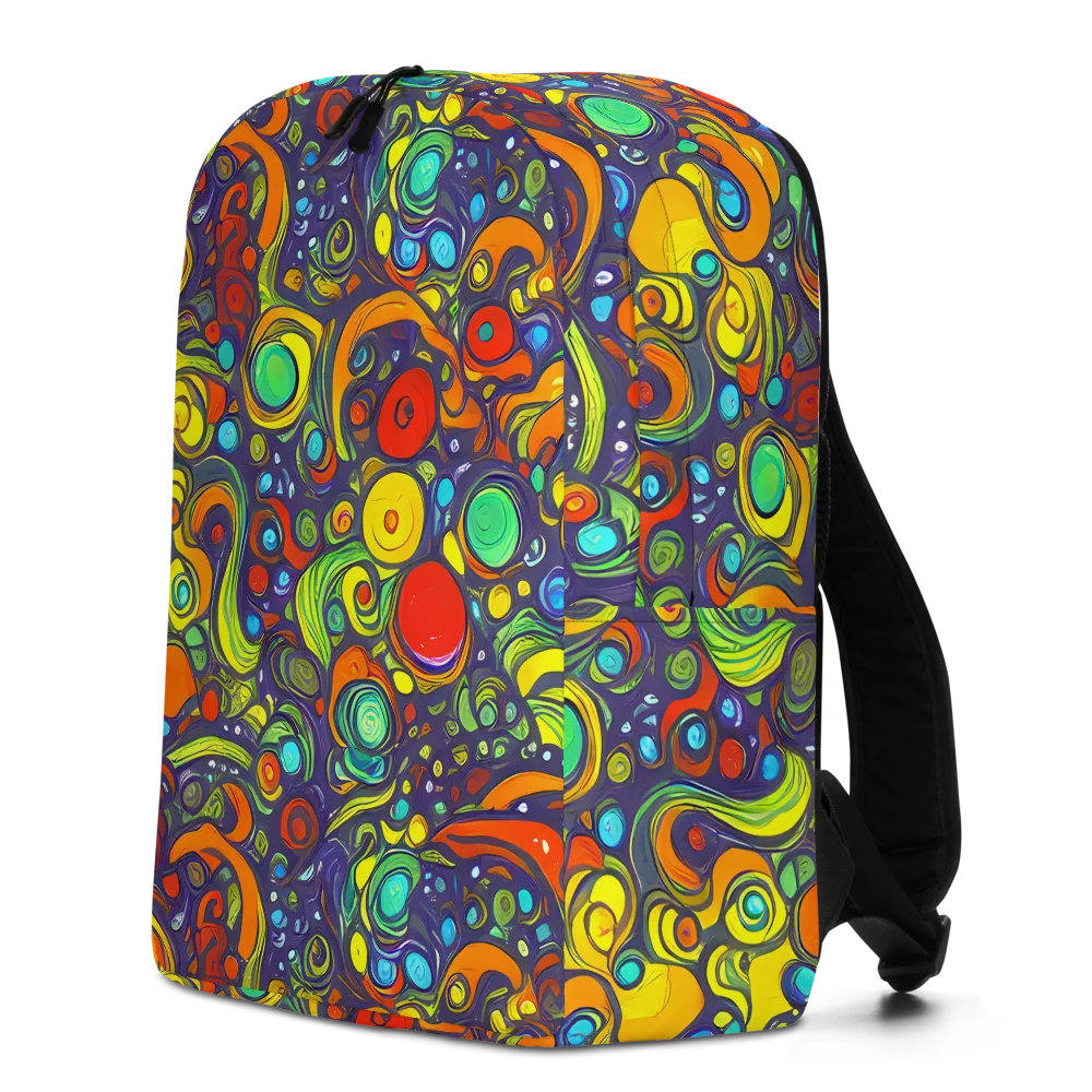 Orbiting Colors on Minimalist Backpack — Left