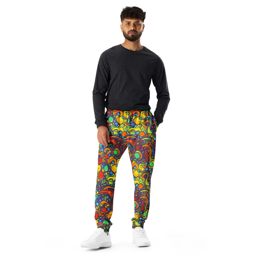Orbiting Colors on Men's Joggers — Front