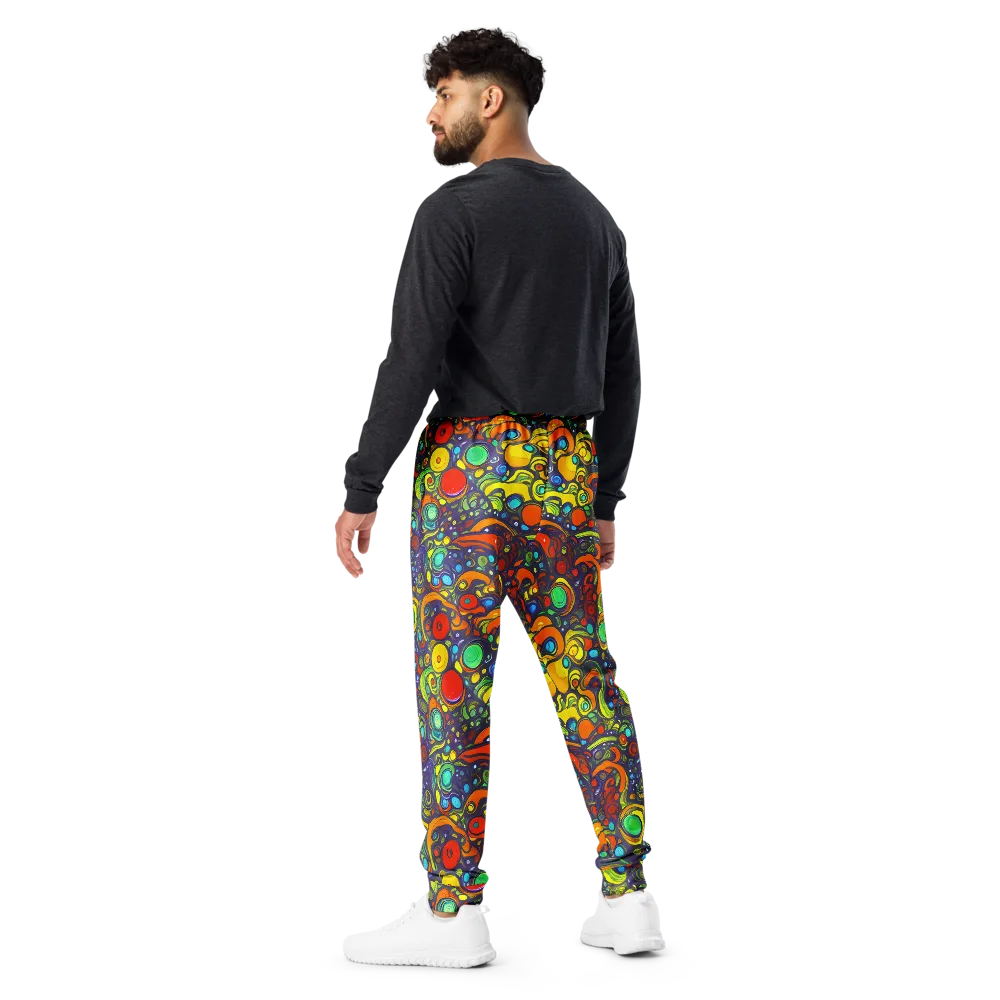 Orbiting Colors on Men's Joggers — Back
