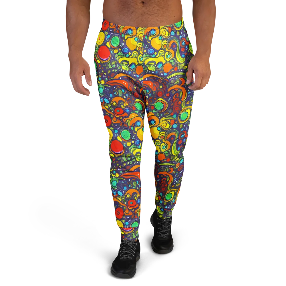 Orbiting Colors on Men's Joggers — Front