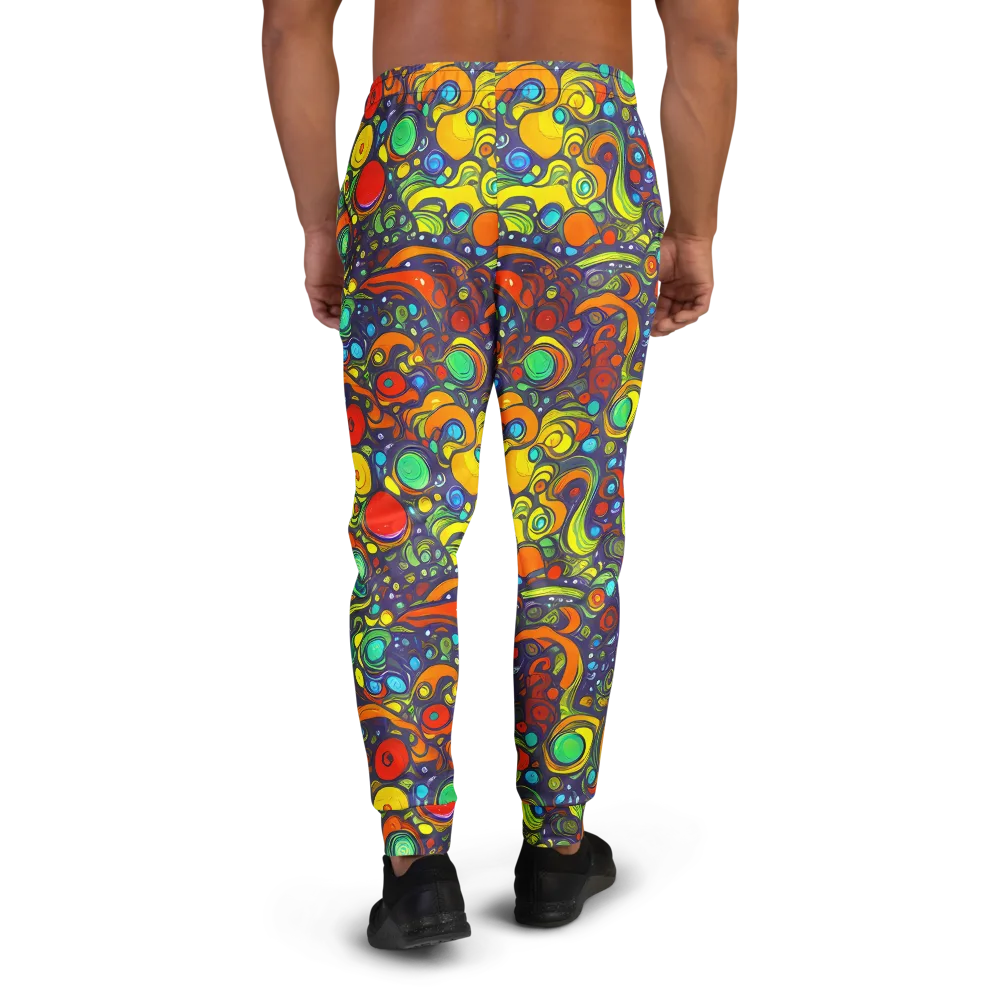 Orbiting Colors on Men's Joggers — Back