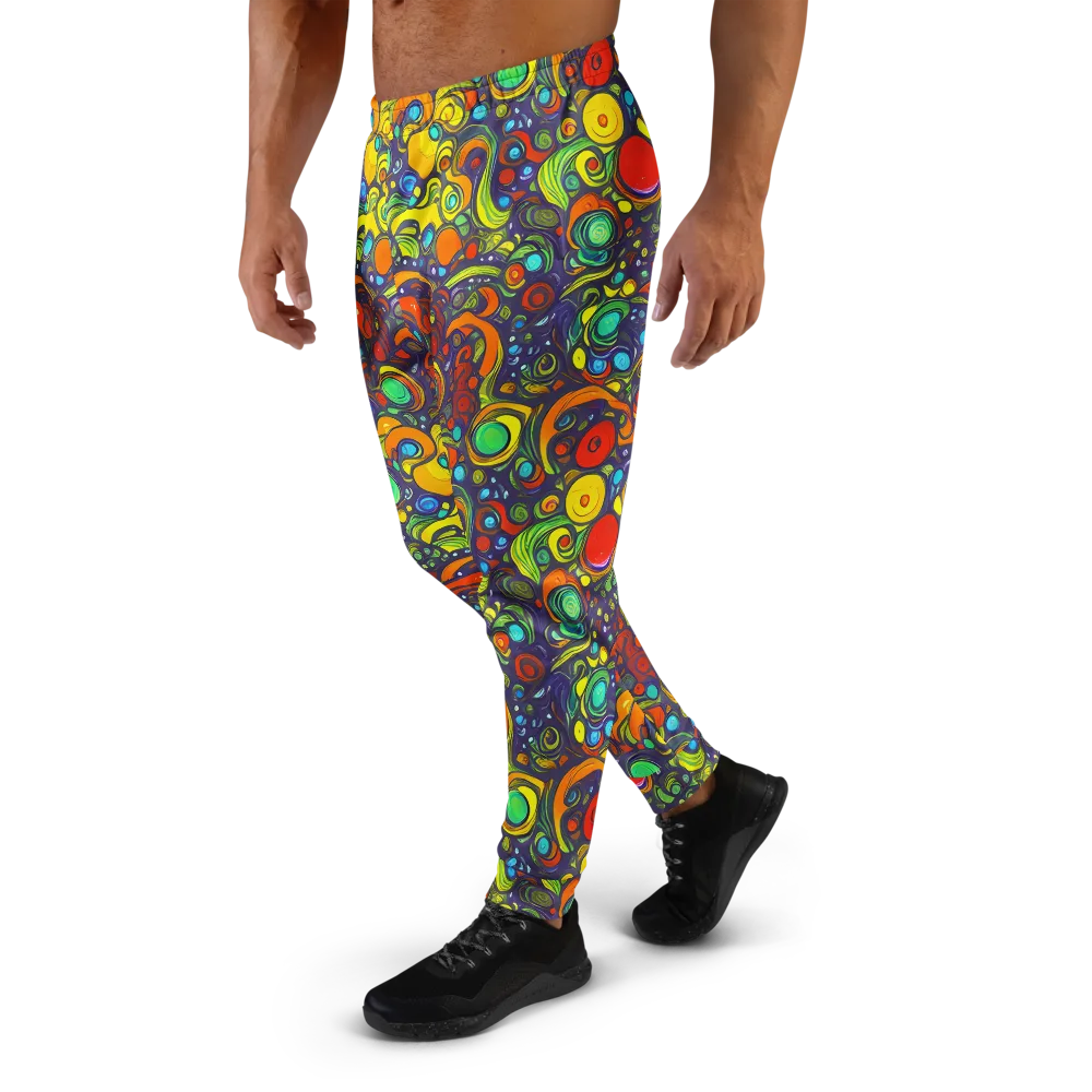 Orbiting Colors on Men's Joggers — Left