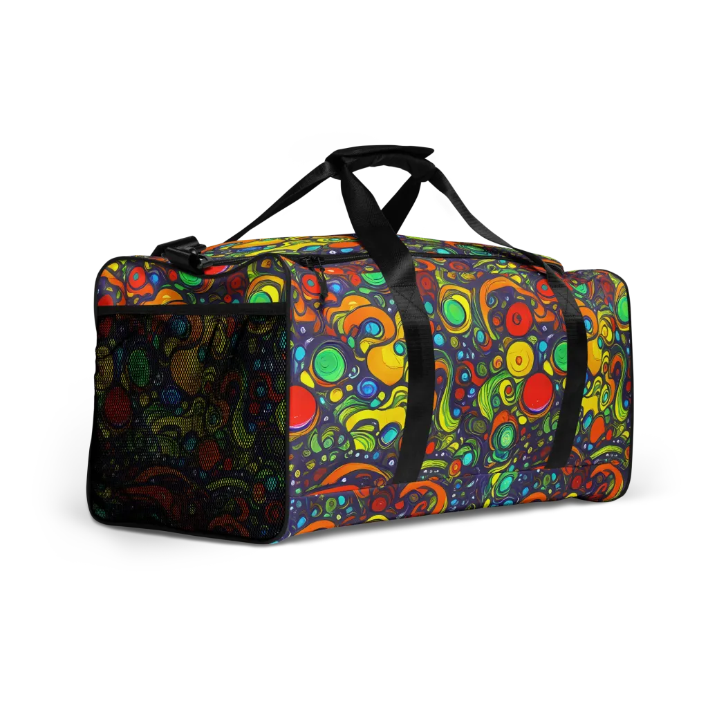 Orbiting Colors on Duffle Bag — Right Front