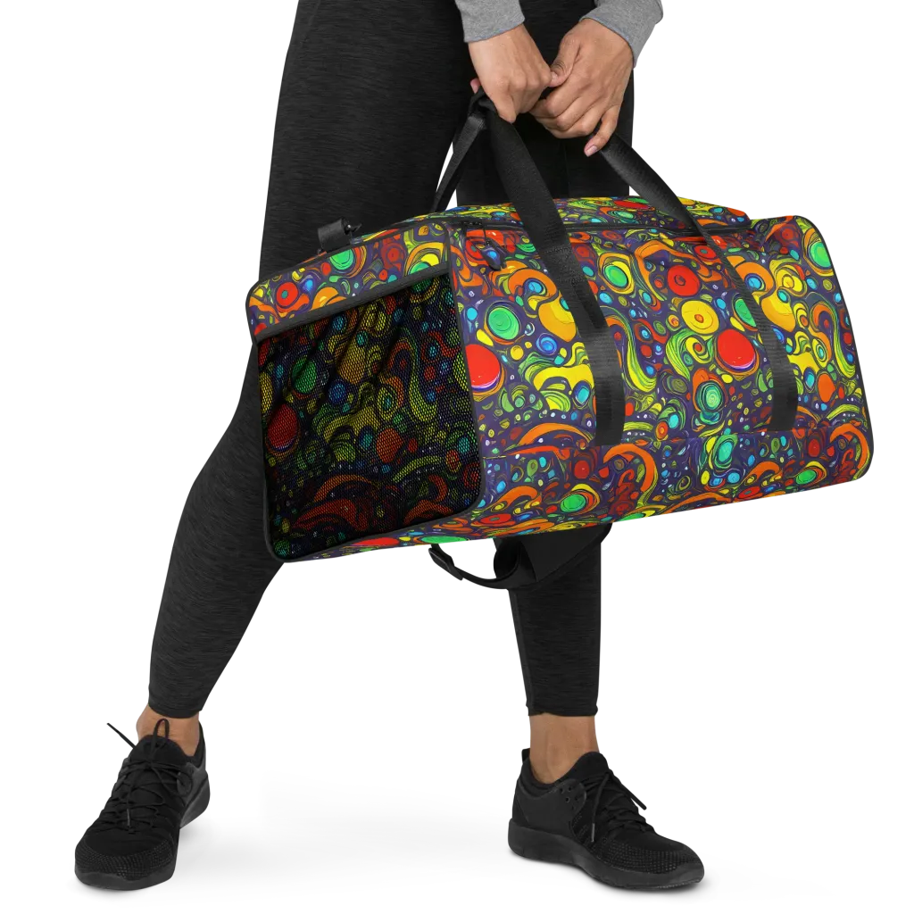 Orbiting Colors on Duffle Bag — Right Front
