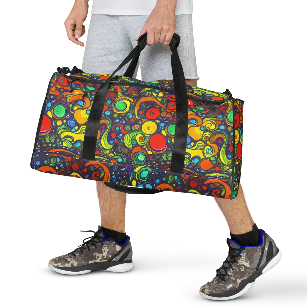 Orbiting Colors on Duffle Bag — Front