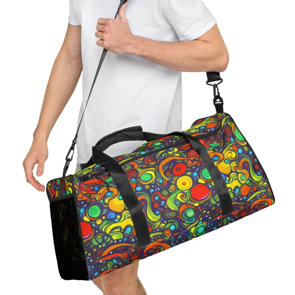 Orbiting Colors on Duffle Bag — Right Front
