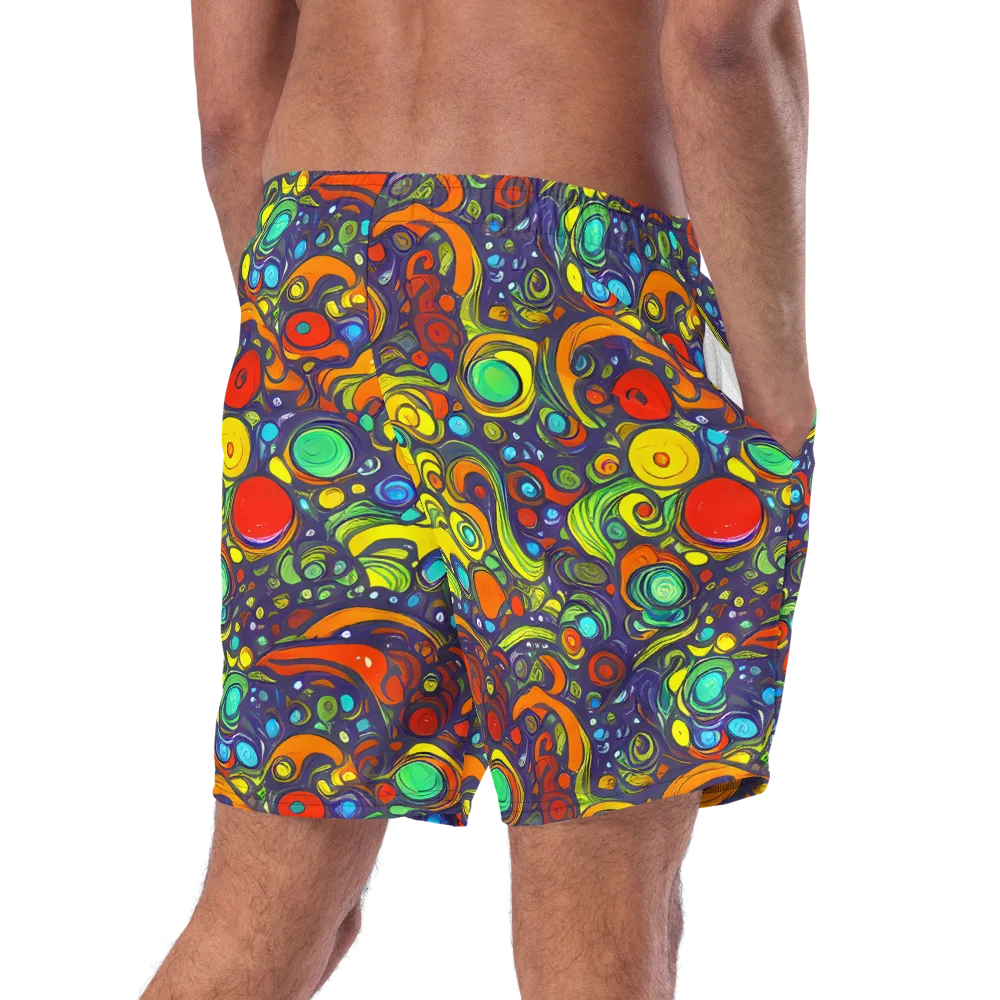 Orbiting Colors on Swim Trunks — Right Back