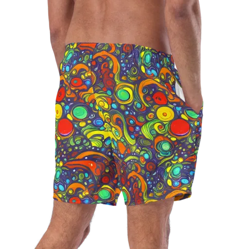Orbiting Colors on a Swim Trunks