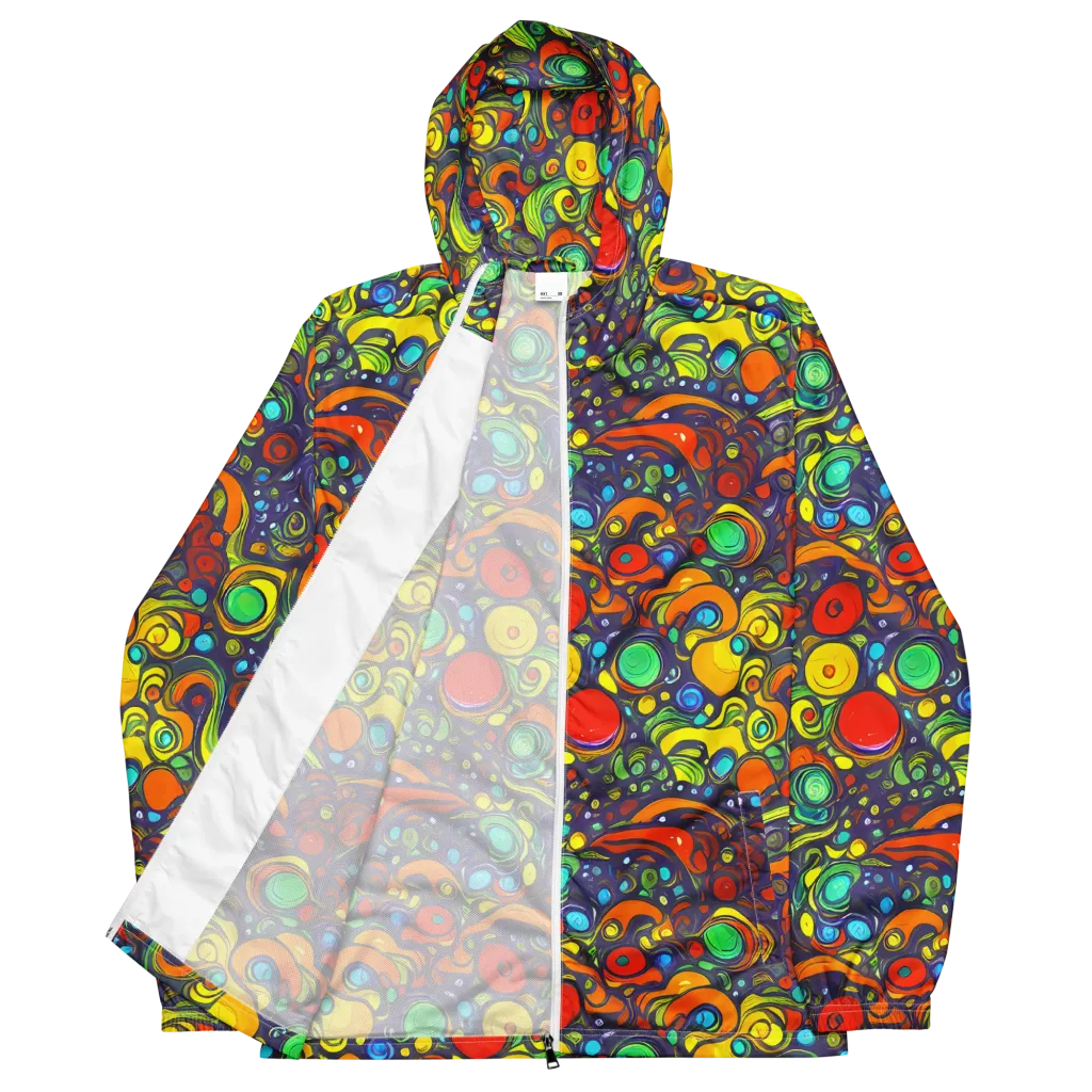 Orbiting Colors on Men's Windbreaker — Front