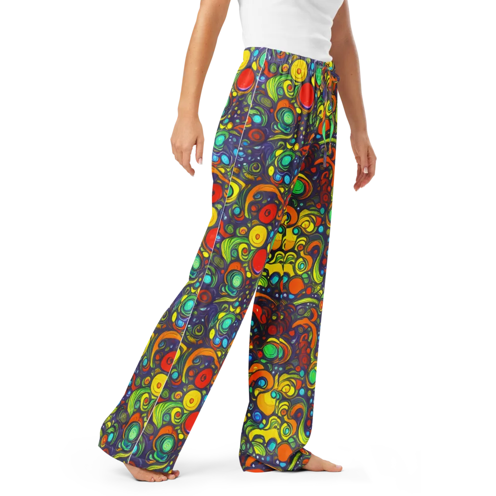 Orbiting Colors on Women's Pajama Pants — Right Front