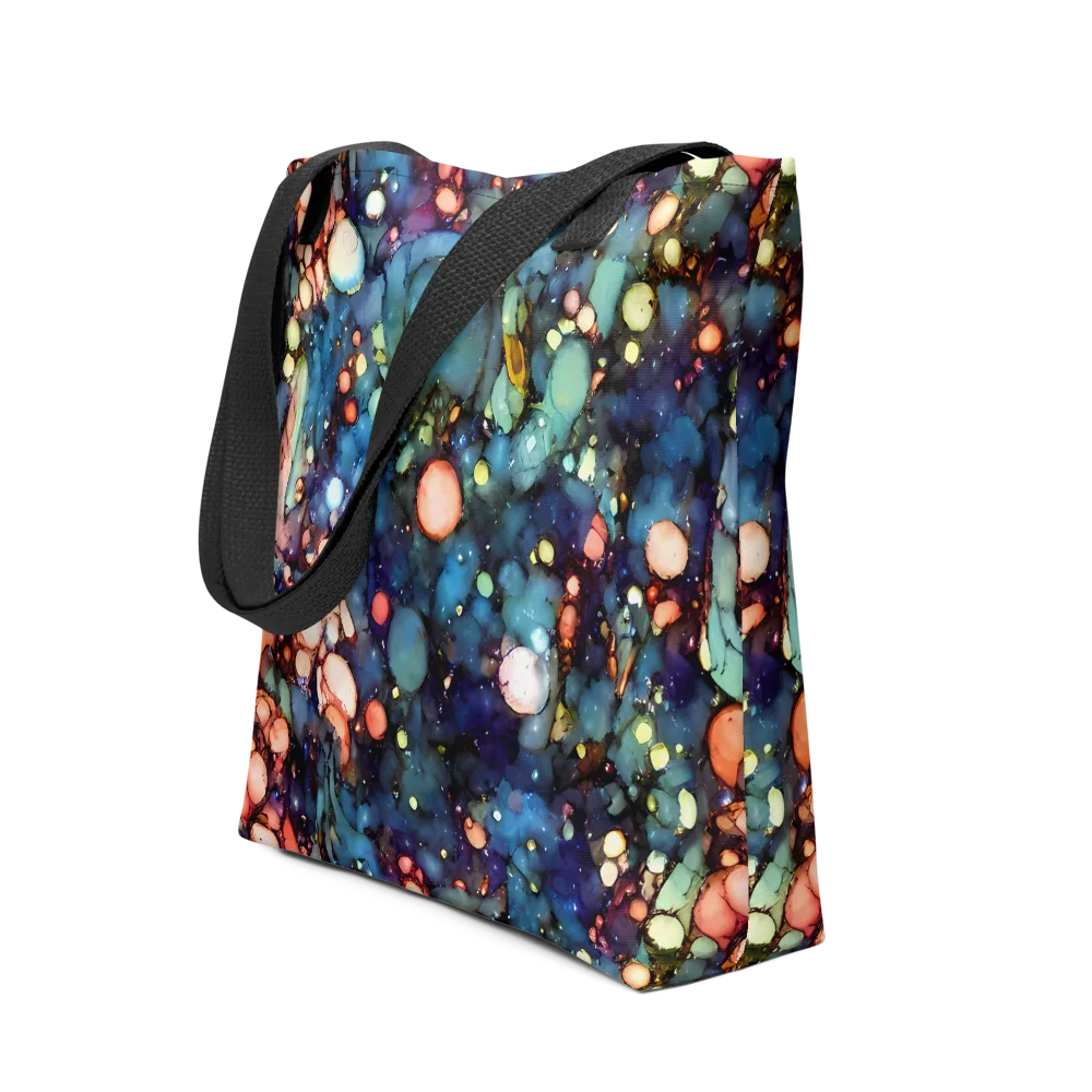 Blue Nebula Bloom on Tote Bag — Front