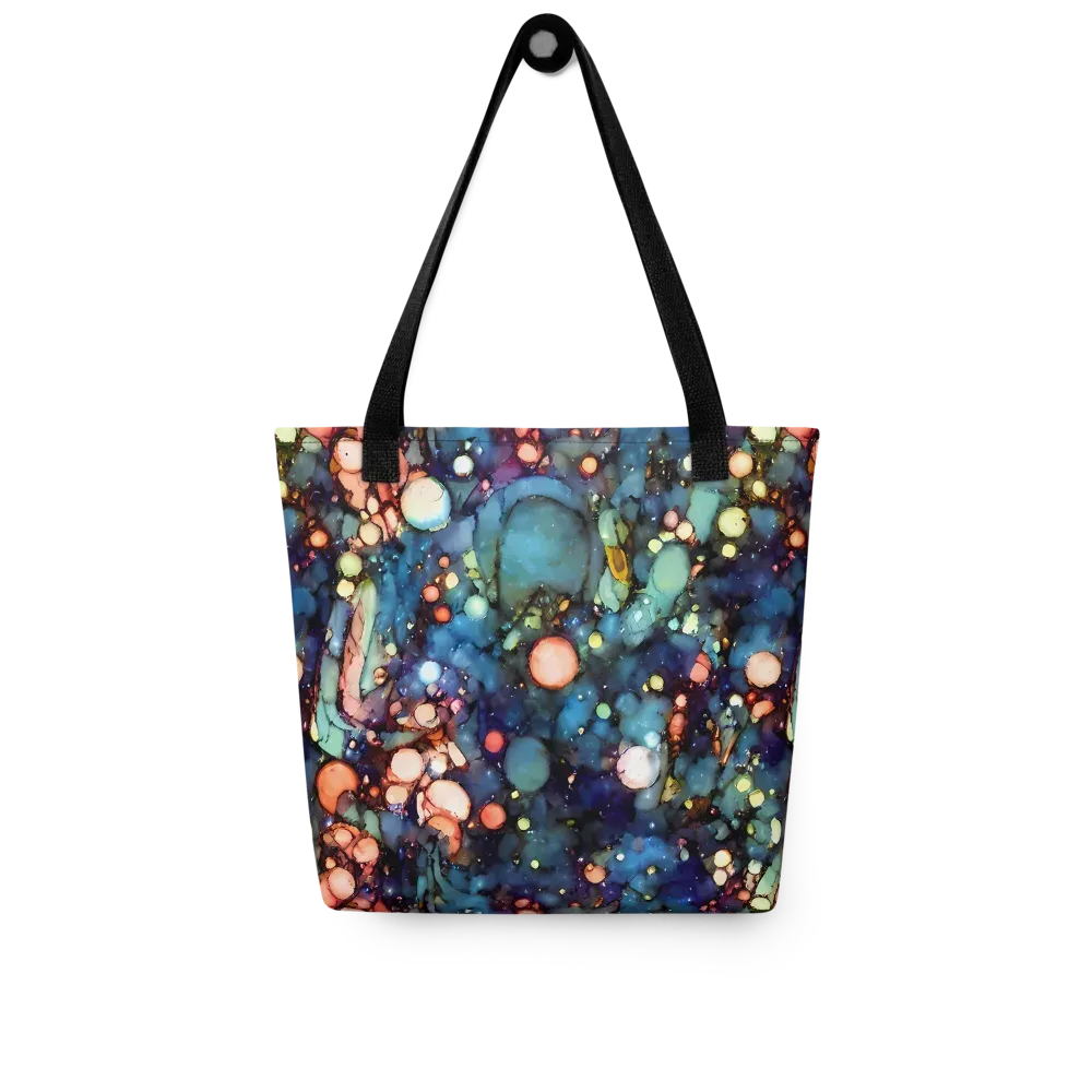 Blue Nebula Bloom on Tote Bag — Front