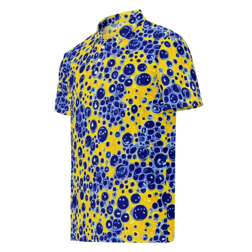 Cobalt Fizz on a Men's Slim Fit Polo Shirt