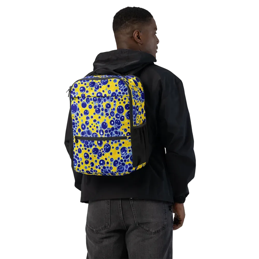 Cobalt Fizz on Utility Backpack — Back