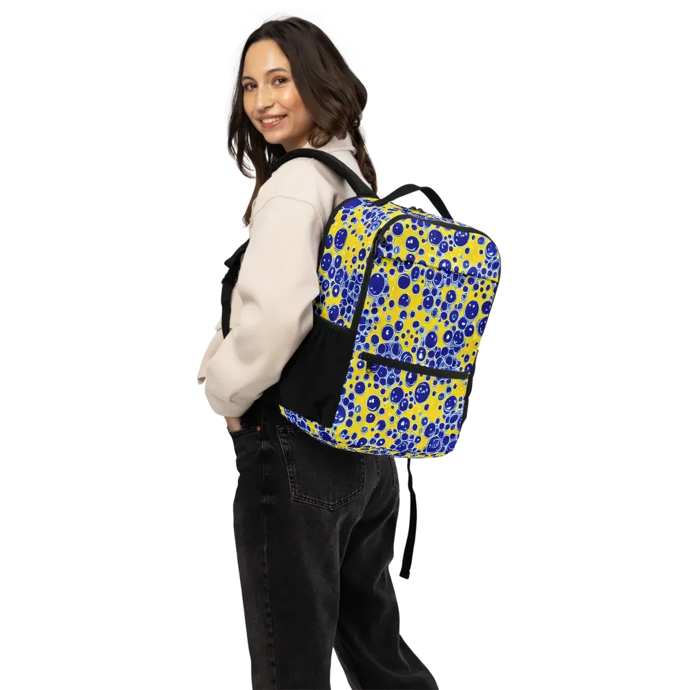 Cobalt Fizz on Utility Backpack — Back
