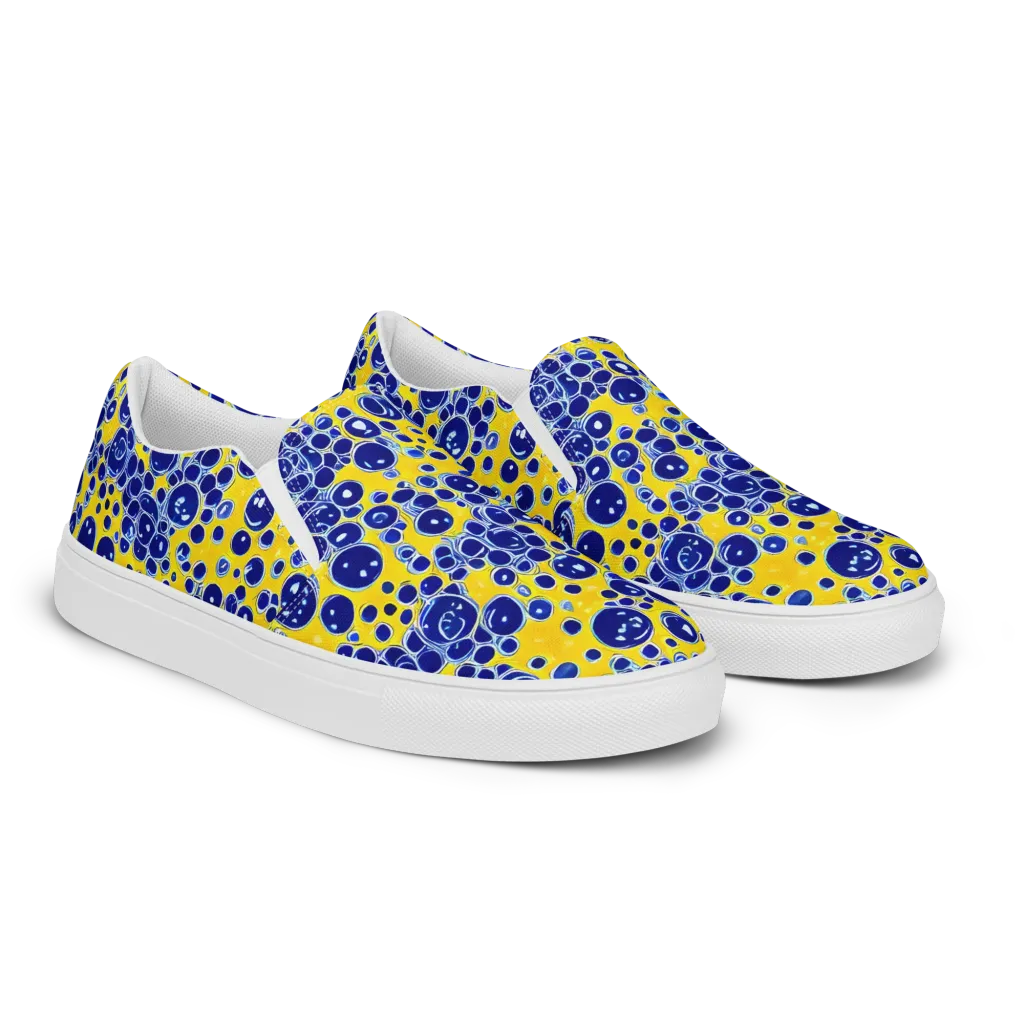 Cobalt Fizz on Women's Slip-On Canvas Shoes — Right Front