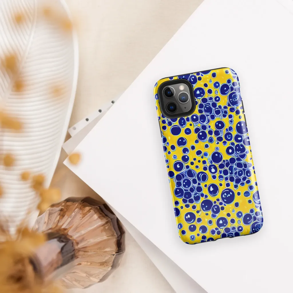Cobalt Fizz on Tough Case for iPhone® — Front