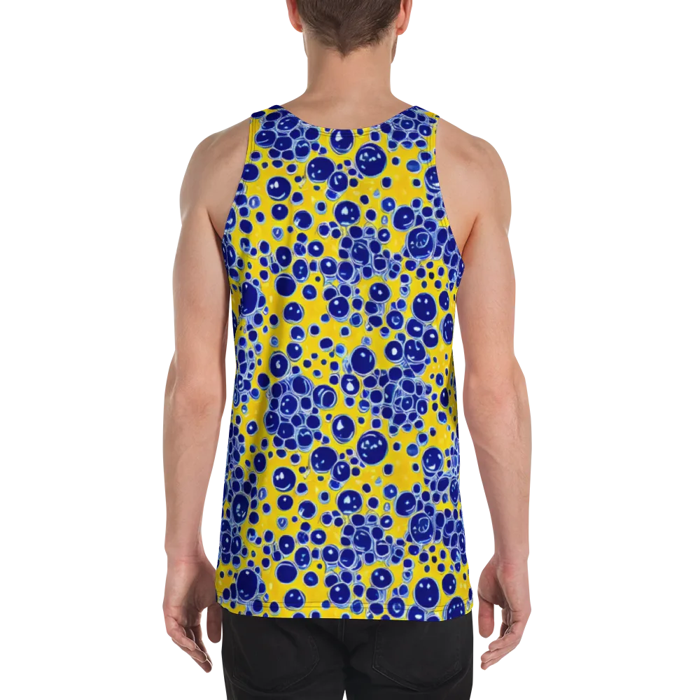 Cobalt Fizz on Men's Tank Top — Back
