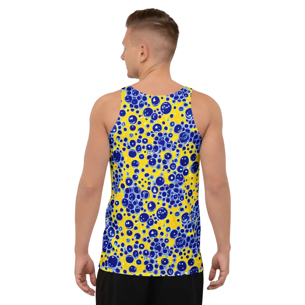 Cobalt Fizz on Men's Tank Top — Back