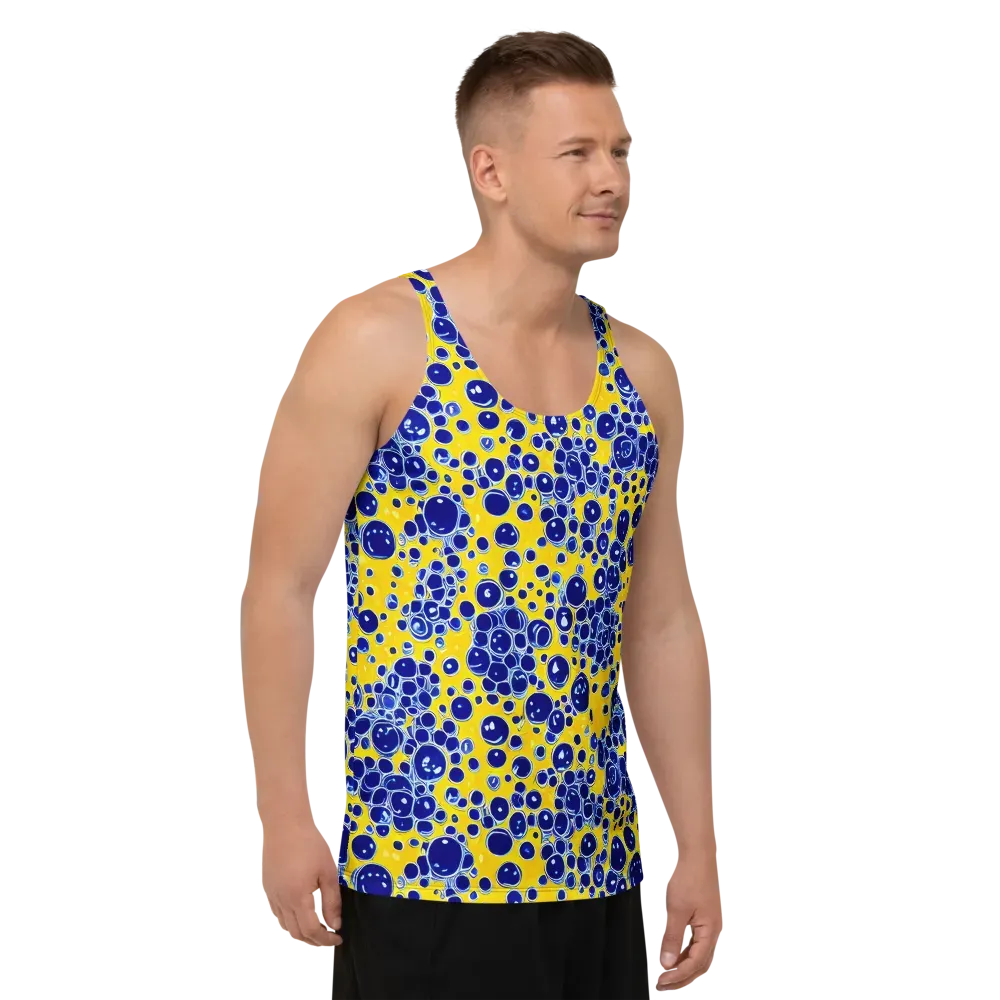 Cobalt Fizz on Men's Tank Top — Right Front