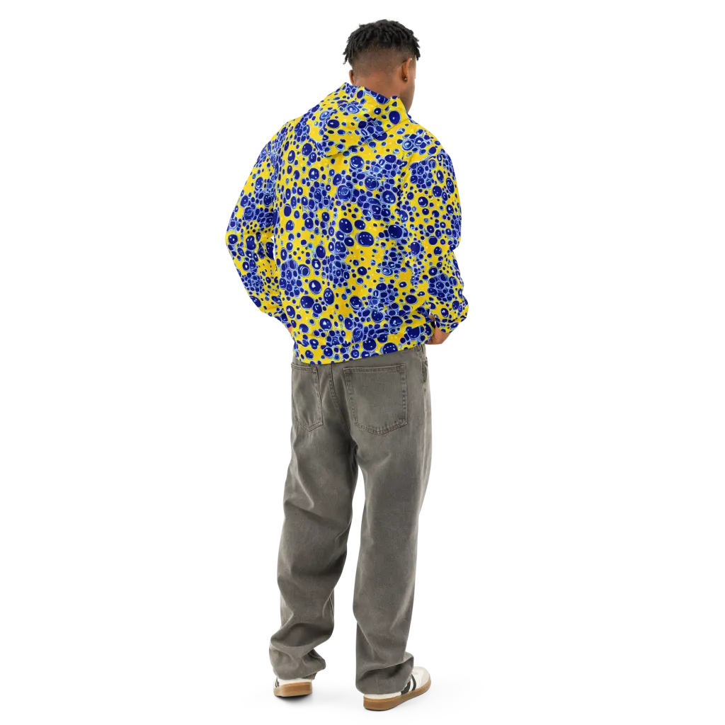 Cobalt Fizz on Cotton Hoodie — Back