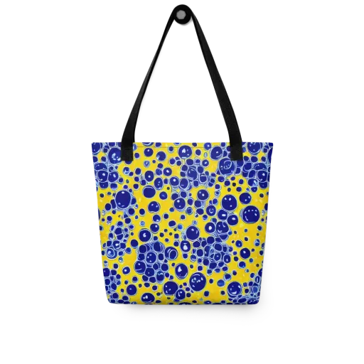 Cobalt Fizz on a Tote Bag
