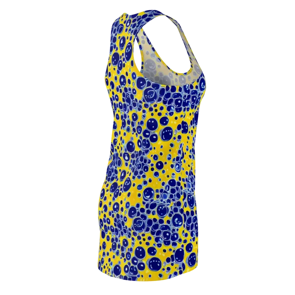 Cobalt Fizz on Racerback Dress — Back Side