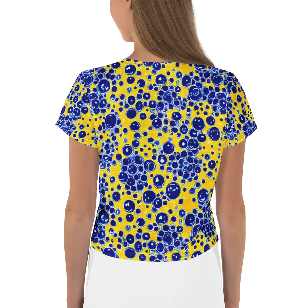 Cobalt Fizz on Crop Tee — Back