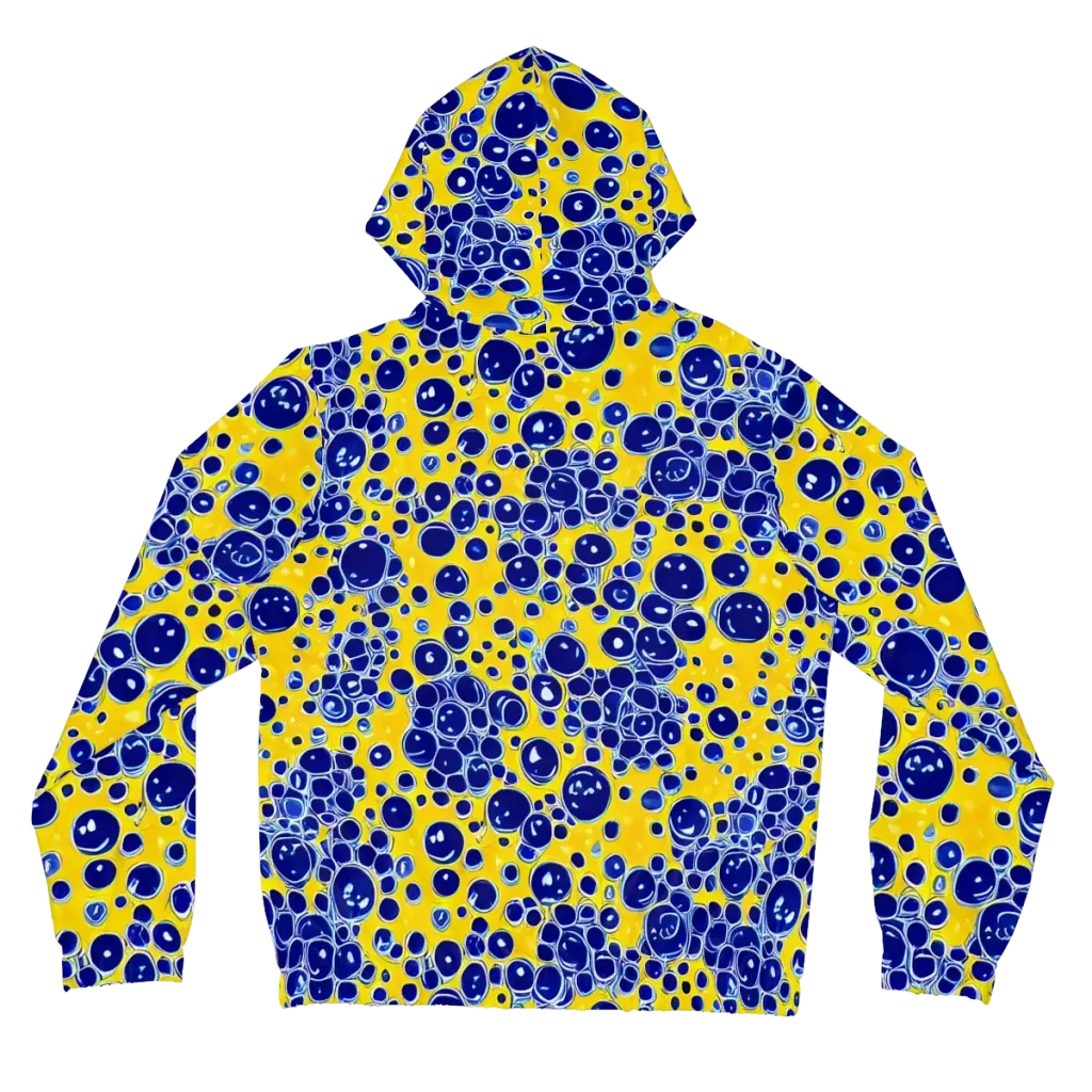 Cobalt Fizz on Women's Full-Zip Hoodie — Back