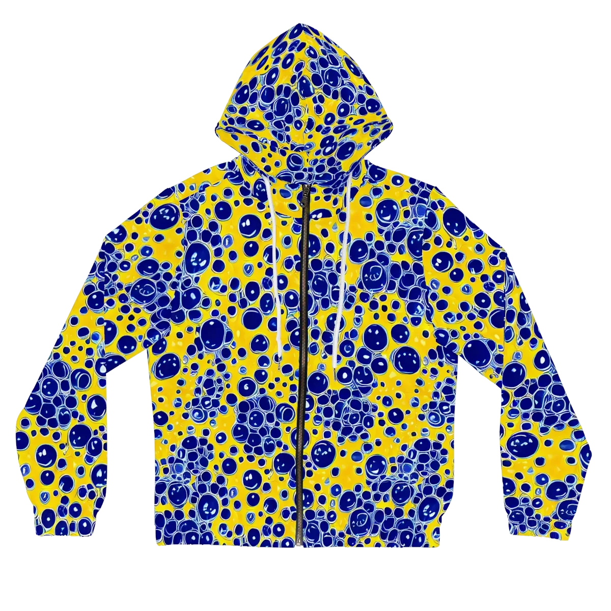 Cobalt Fizz on Women's Full-Zip Hoodie — Front