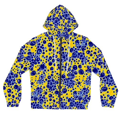 Cobalt Fizz on a Women's Full-Zip Hoodie