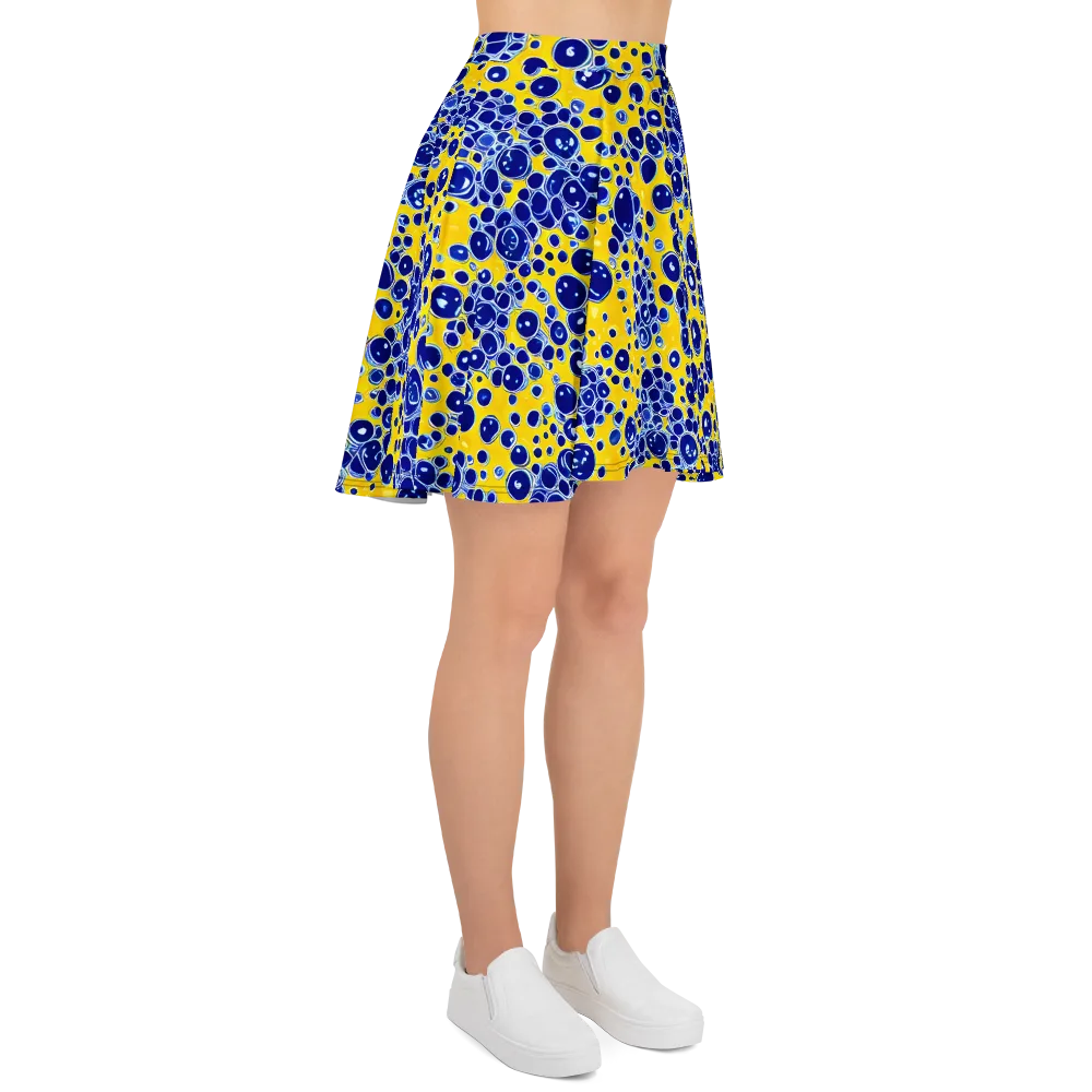 Cobalt Fizz on Skater Skirt — Right