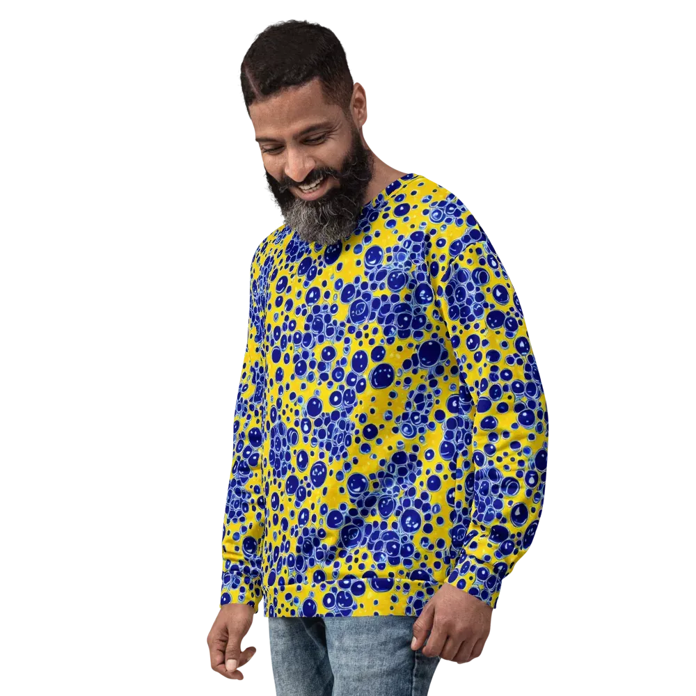 Cobalt Fizz on Sweatshirt — Left Front