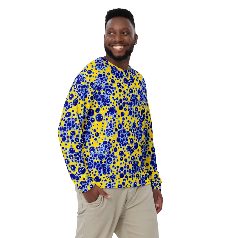 Cobalt Fizz on Sweatshirt — Front