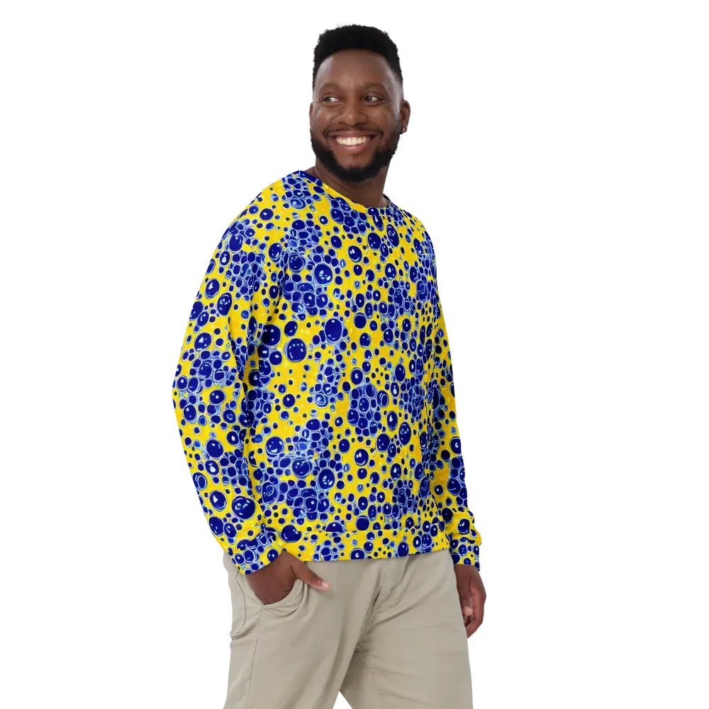 Cobalt Fizz on Sweatshirt — Front