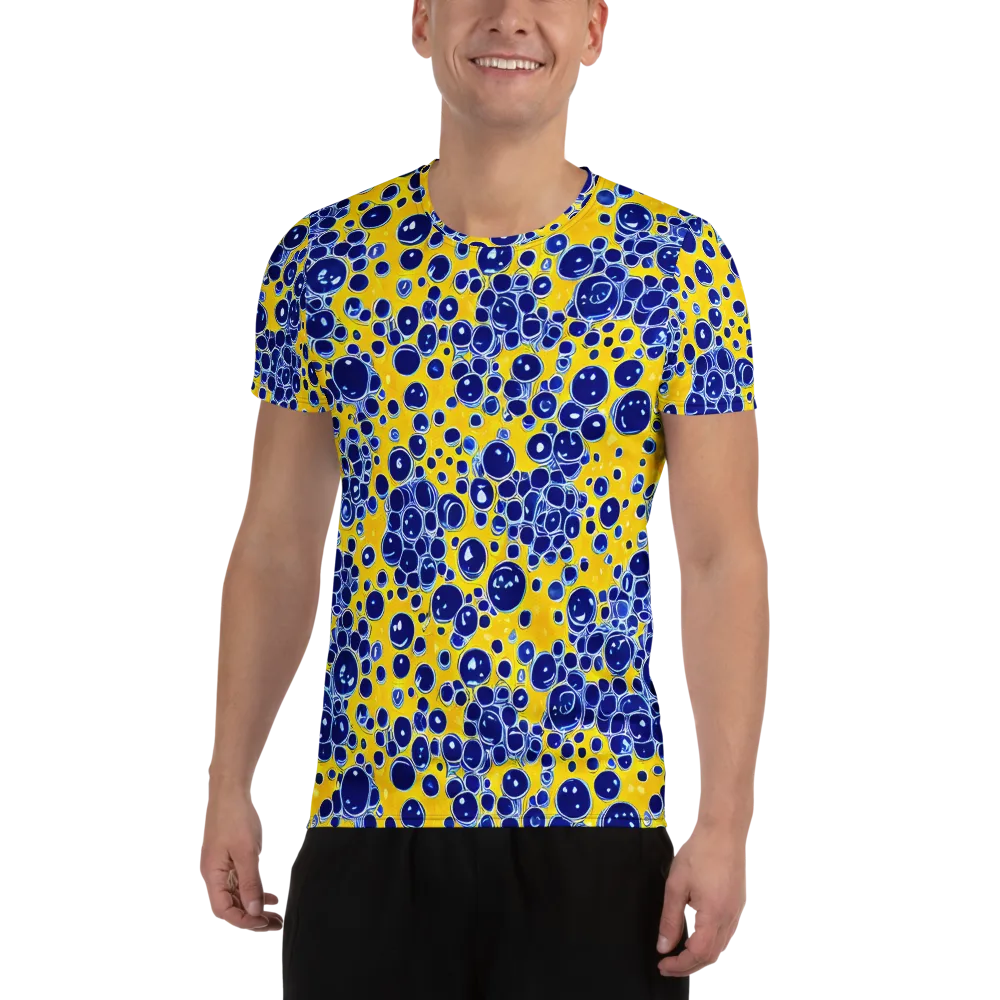 Cobalt Fizz on Men's Athletic T-Shirt — Front