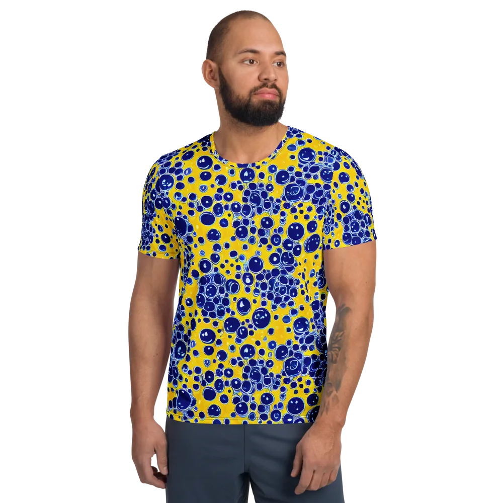 Cobalt Fizz on Men's Athletic T-Shirt — Front
