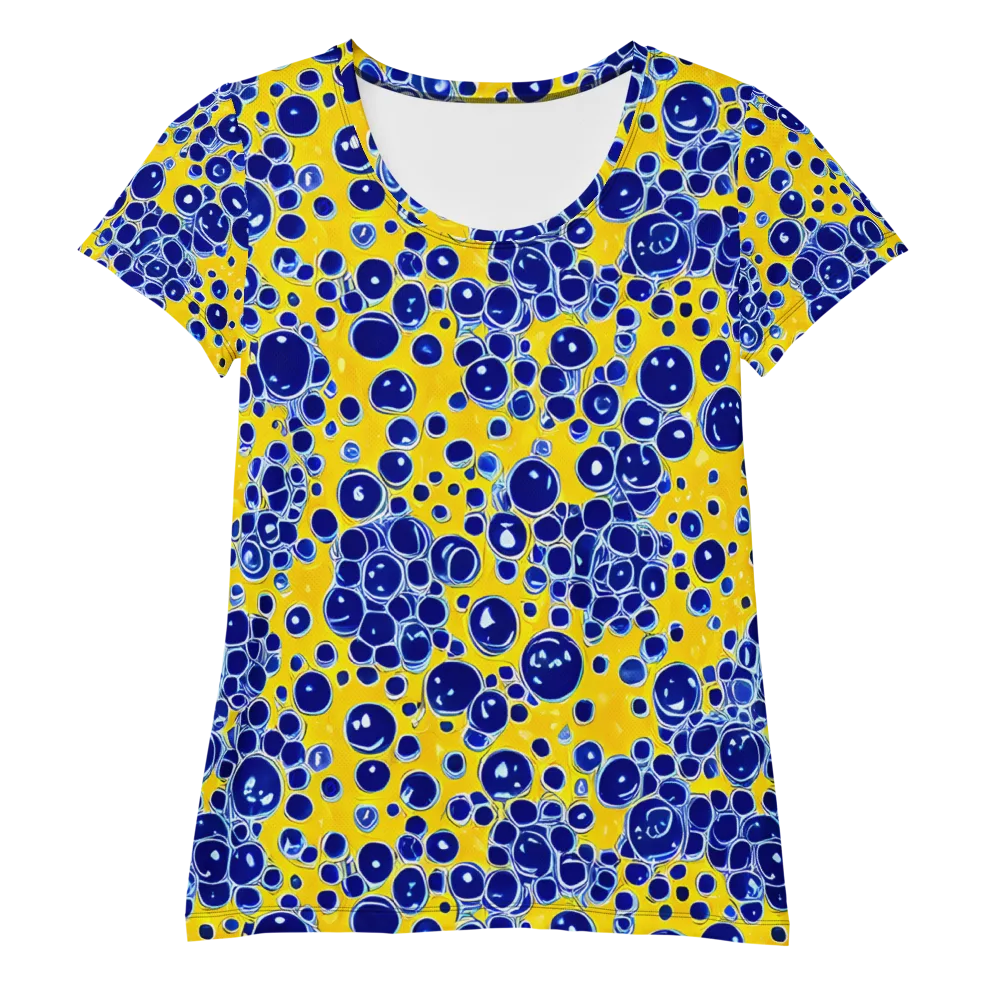Cobalt Fizz on Women's Athletic T-Shirt — Front