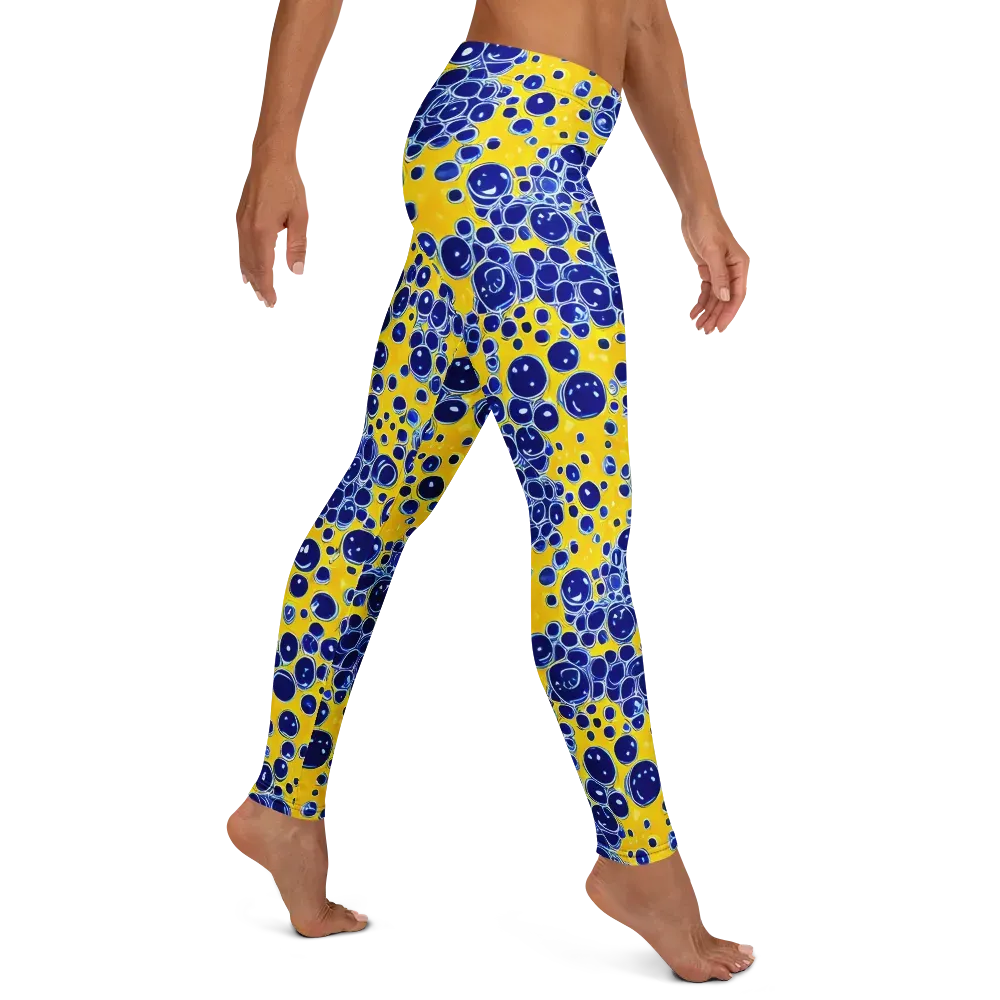 Cobalt Fizz on Leggings — Right