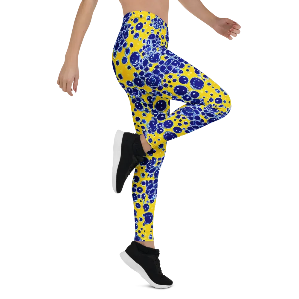 Cobalt Fizz on Leggings — Right