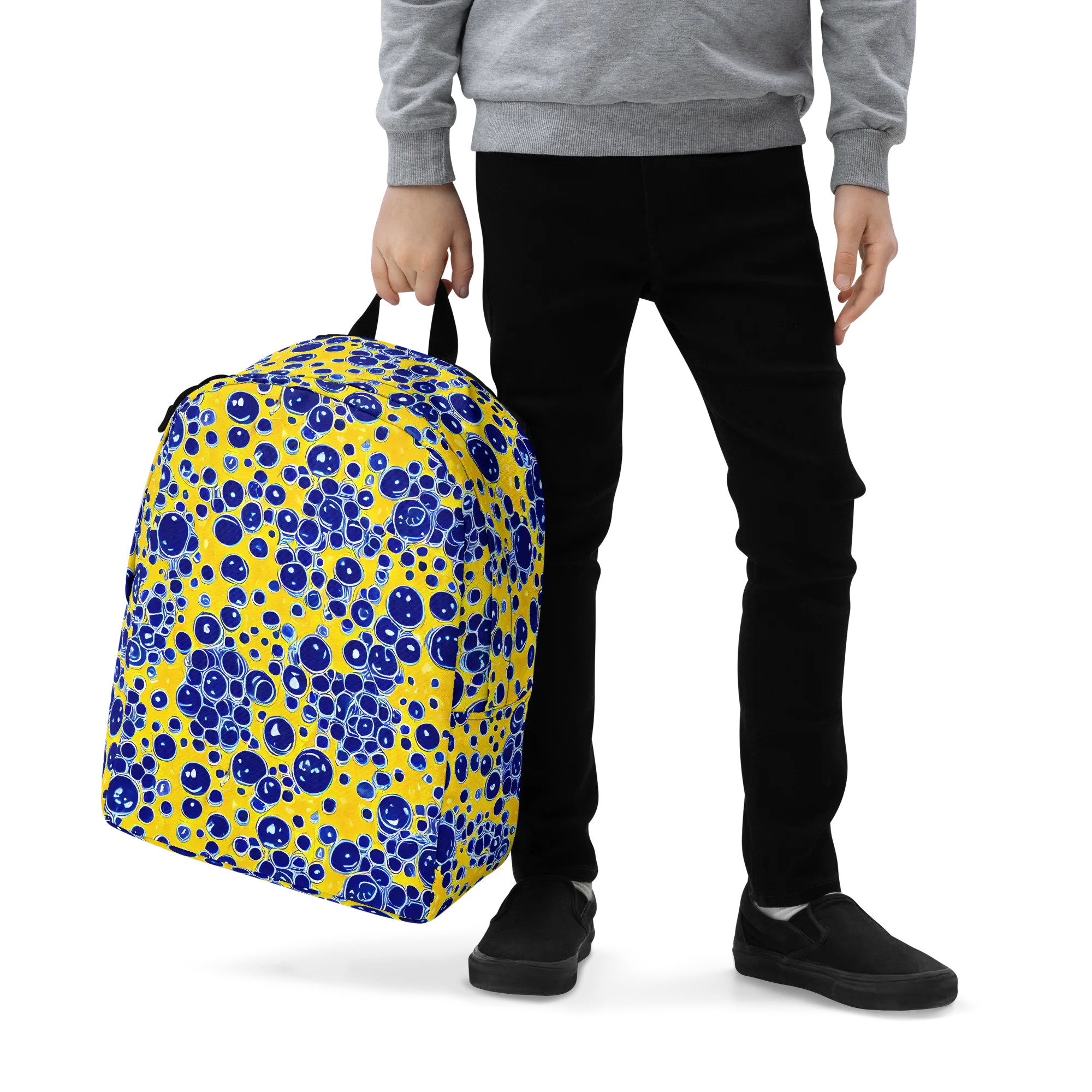 Cobalt Fizz on Minimalist Backpack — Zoomed-in
