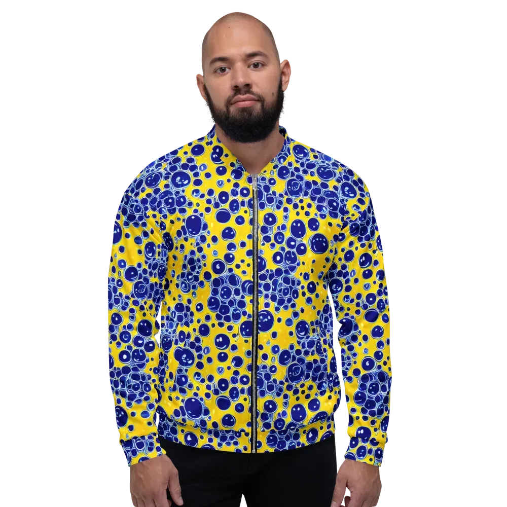 Cobalt Fizz on Bomber Jacket — Front