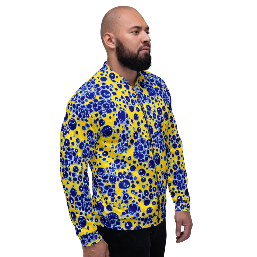 Cobalt Fizz on Bomber Jacket — Right