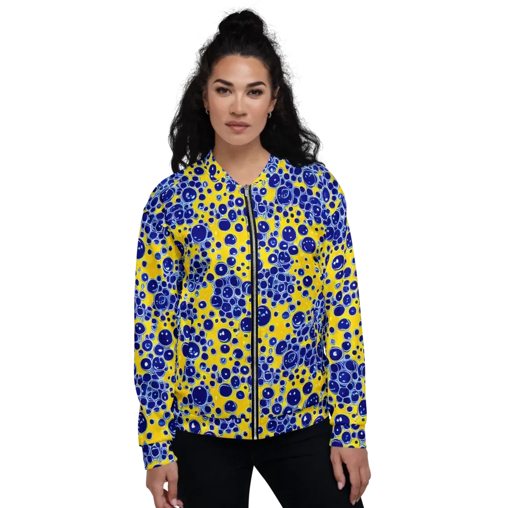 Cobalt Fizz on Bomber Jacket — Front
