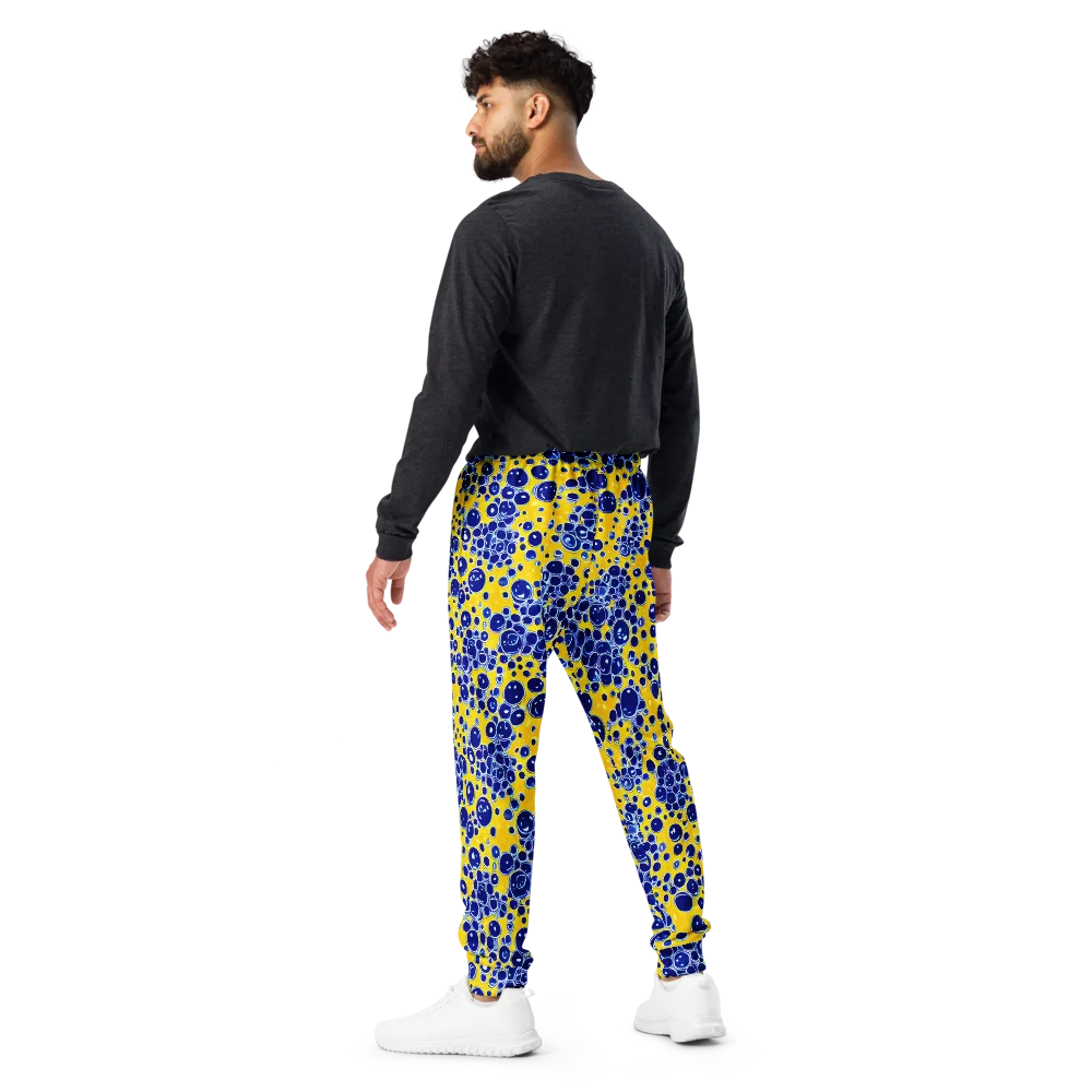 Cobalt Fizz on Men's Joggers — Back