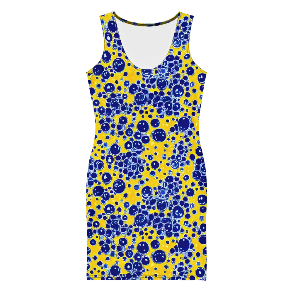 Cobalt Fizz on Bodycon Dress — Front