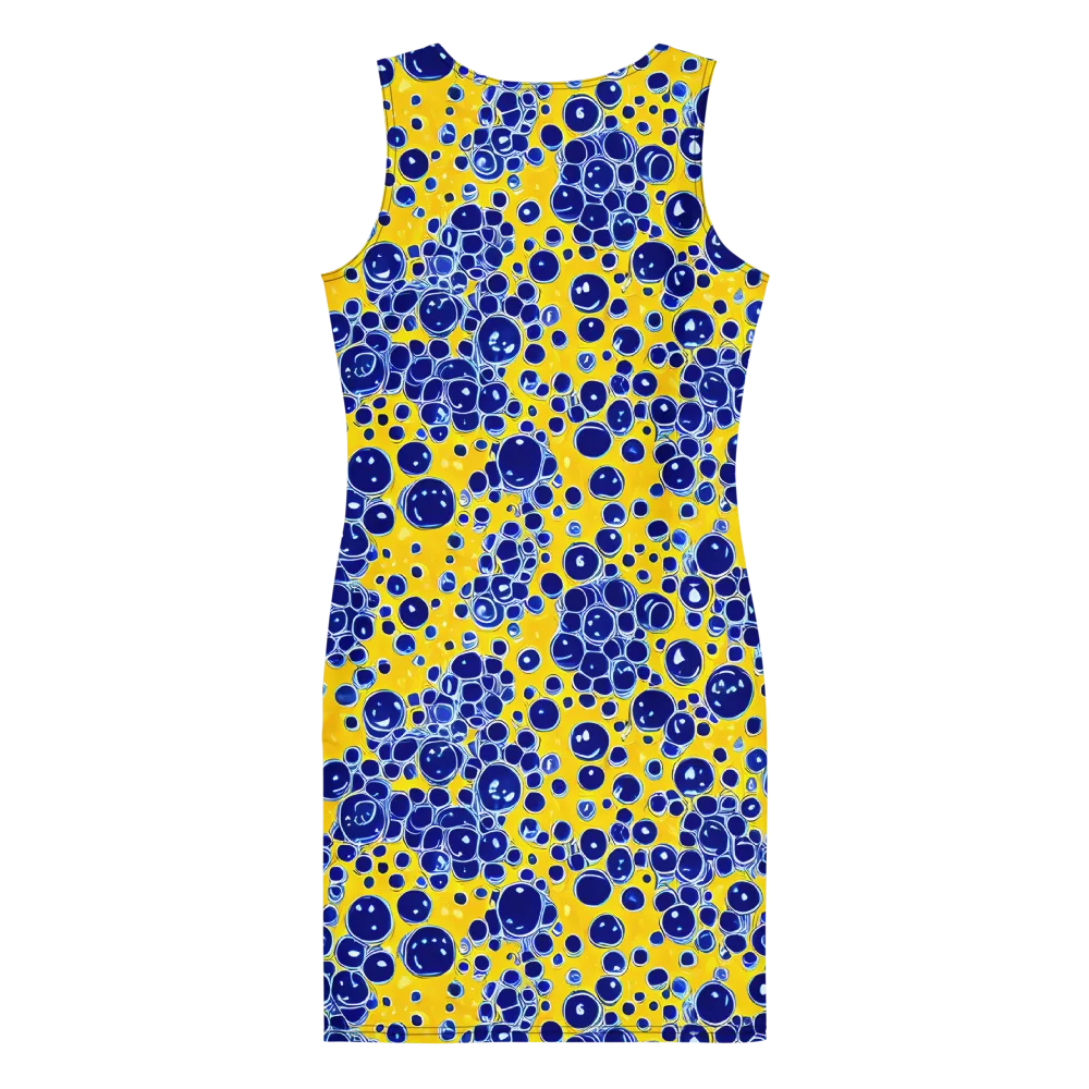 Cobalt Fizz on Bodycon Dress — Back