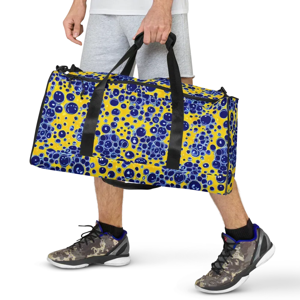 Cobalt Fizz on Duffle Bag — Front